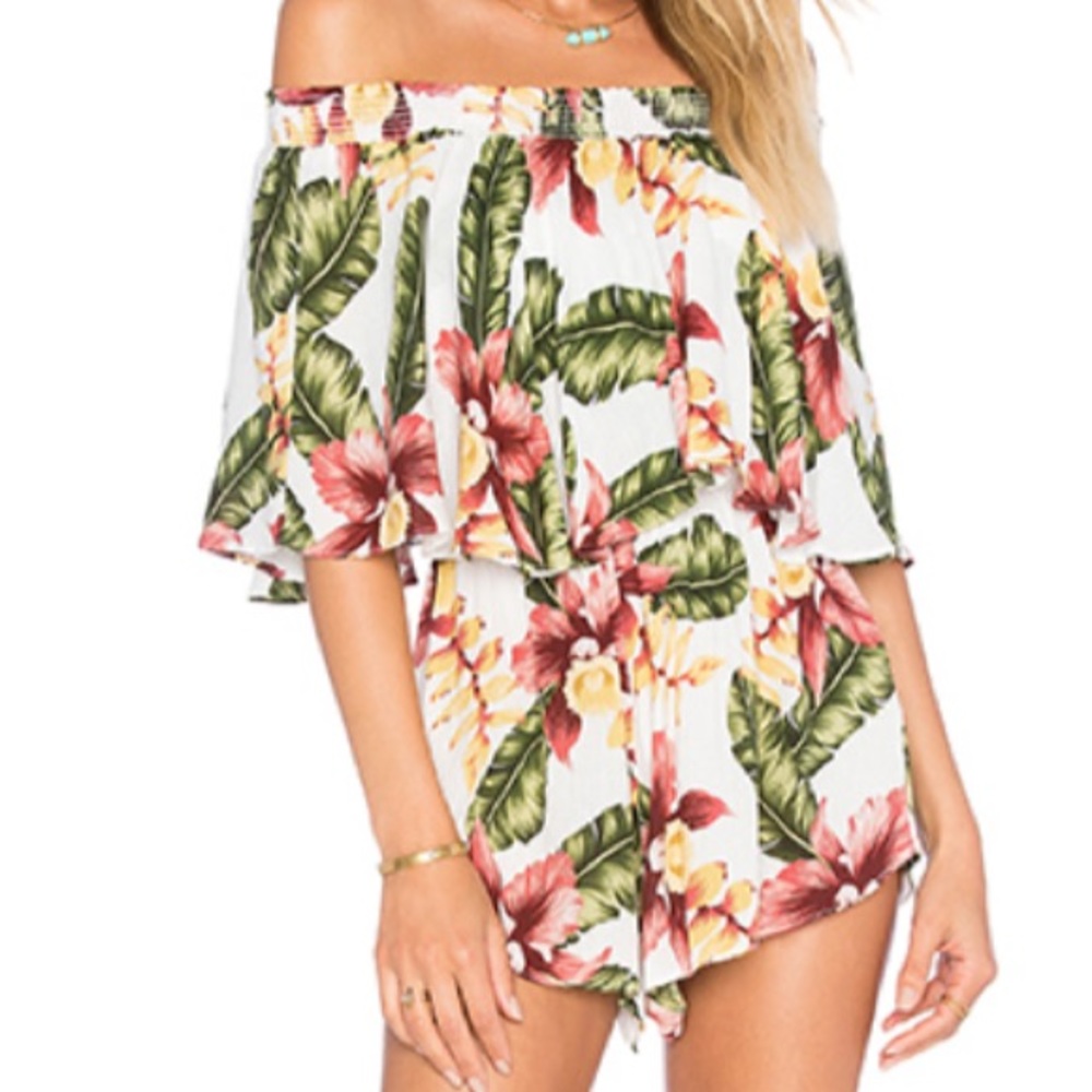 Show Me Your Mumu Aloha Blooms Cloud Romper